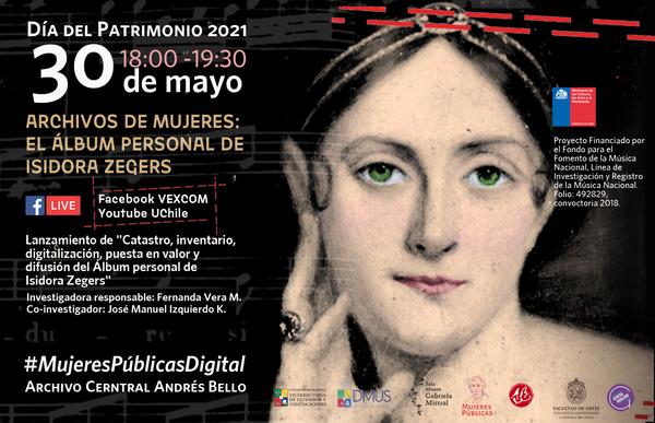 U. de Chile lanza repositorio virtual con álbum personal de Isidora Zegers