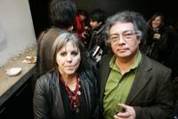 Diamela Eltit junto al profesor Sergio Rojas (Imagen: Christian Alarcón y Arturo Ledezma / Lecturas Ciudadanas)