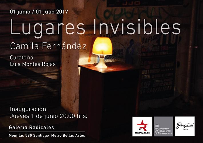"Lugares invisibles" se titula la muestra de la egresada del DAV, Camila Fernández que este jueves 1 de junio se inaugura en la Galería Radicales a las 20:00 horas.
