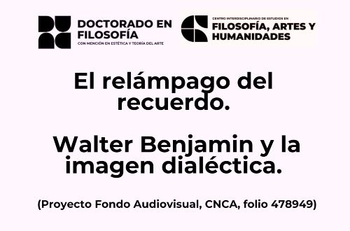 Charla "El relámpago del recuerdo: Walter Benjamin y la imagen dialéctica" en Sala de Seminarios