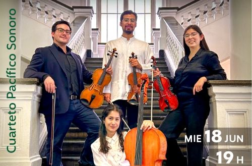 Cuarteto Pacífico Sonoro: "América en cuatro cuerdas" en Sala Isidora Zegers
