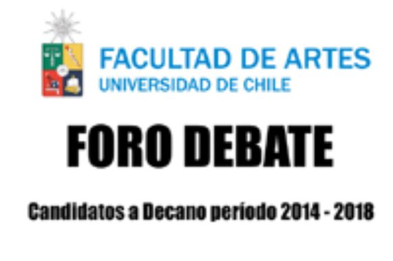 Foro debate entre candidatos a decano período 2014-2018