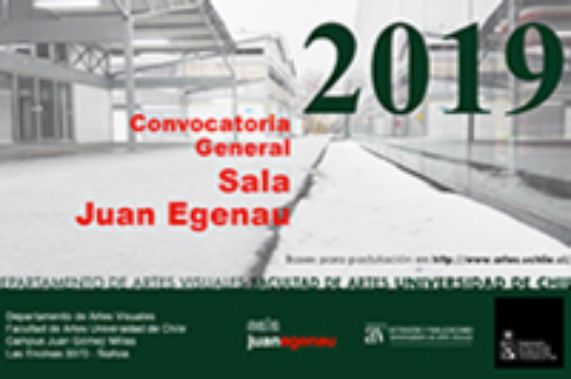 Departamento de Artes Visuales abre convocatoria para exponer en la Sala Juan Egenau en el 2019