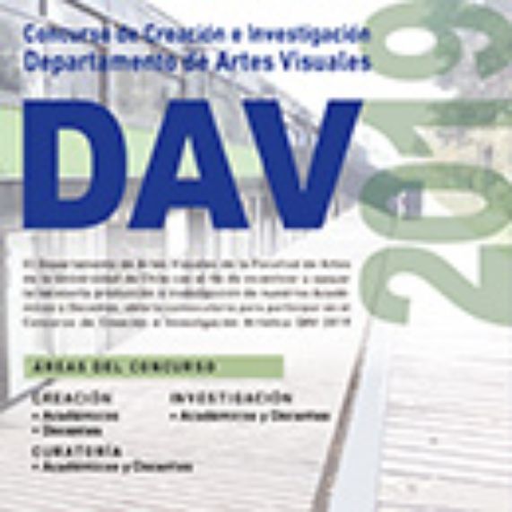 Abierta convocatoria a Concurso de Creación e Investigación DAV2019