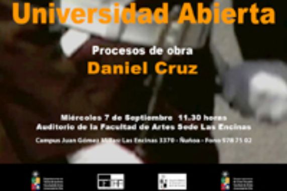 Daniel Cruz en ciclo de charlas Universidad Abierta
