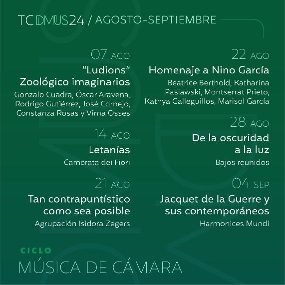 Música de cámara llega a la SIZ en agosto