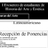 I Encuentro de Estudiantes de Historia del Arte y Estética