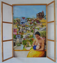 A Soledad Espinoza le ofrecieron comprar "La Madona Porteña", pero ella no quiere vender ningún cuadro de la serie.