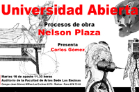 Universidad Abiertas: Procesos de obra de Nelson Plaza