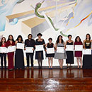 En la ceremonia participaron 44 ahora ex estudiantes de la Facultad de Artes.